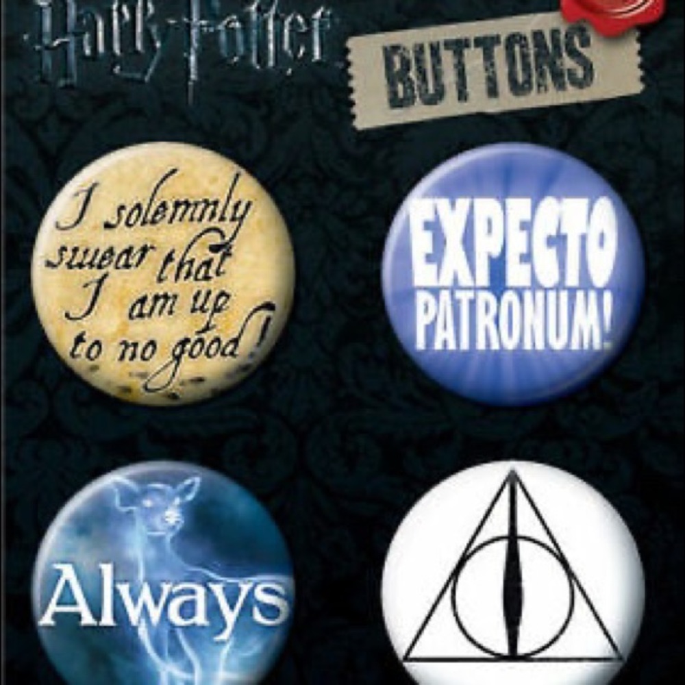 Harry Potter buttons